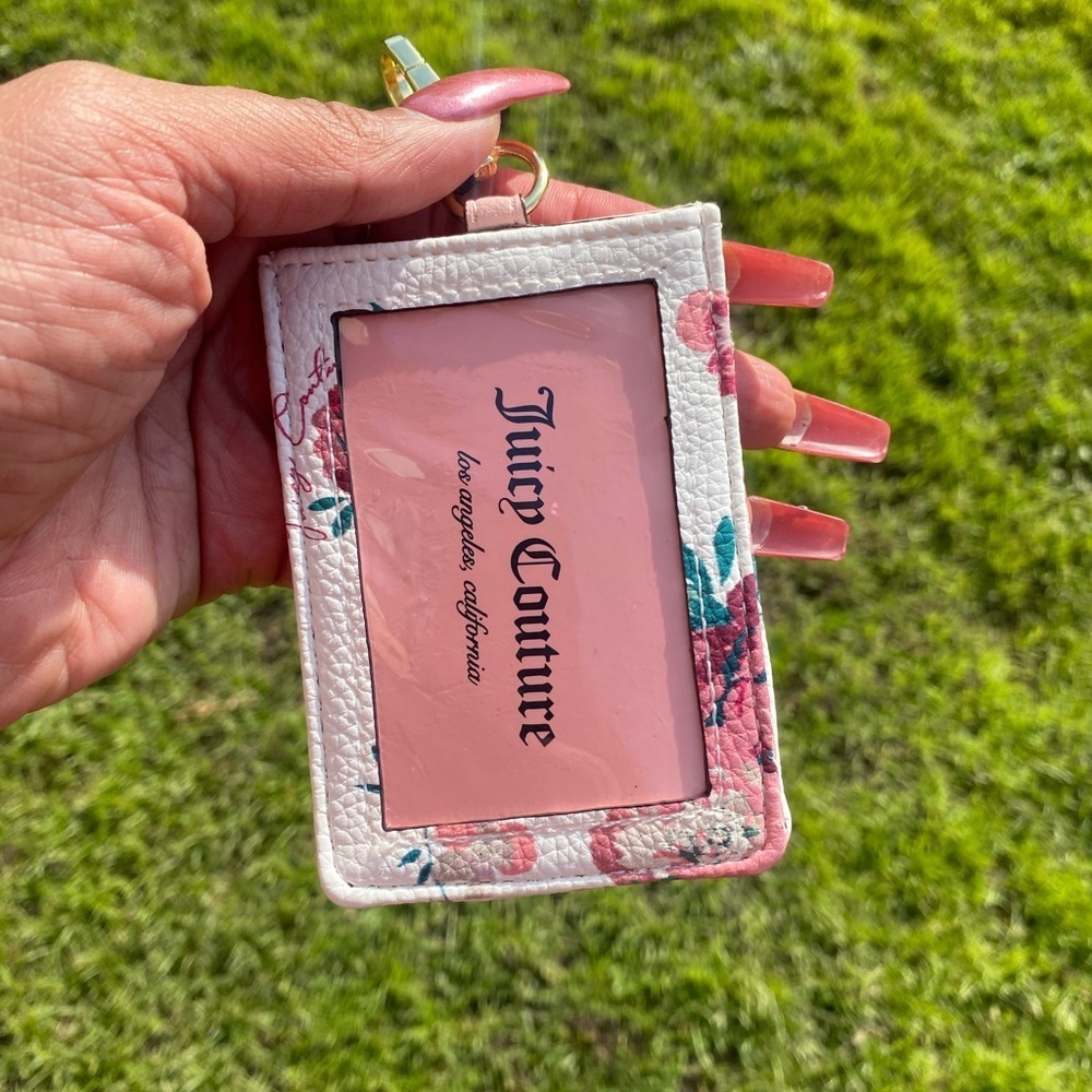 - JUICY COUTURE white and pink lanyard , NWT - Picture 9 of 11
